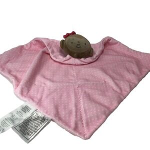 Carter's Baby Monkey Lovey Just One You Pink Polka Dot